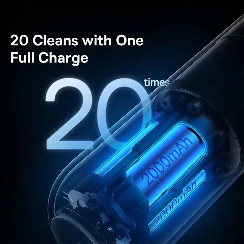 Car Vacuum Cleaner Mini Handheld 6000Pa 2 In 1 Suction And Blower For Home Car Office 4