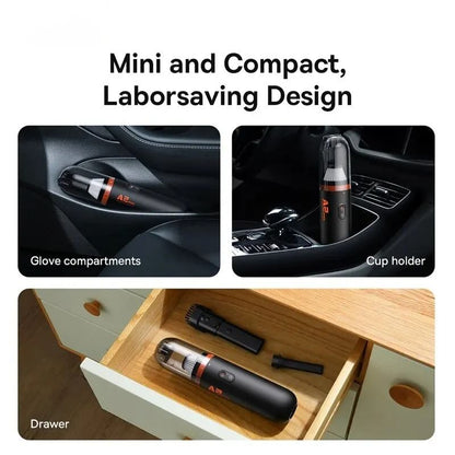Car Vacuum Cleaner Mini Handheld 6000Pa 2 In 1 Suction And Blower For Home Car Office 5