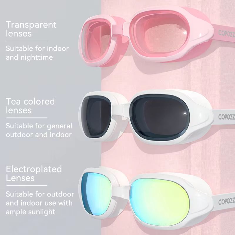 COPOZZ Prescription Swimming Goggles  Professional AntiFog Myopia Swim Glasses For Men  Women 2
