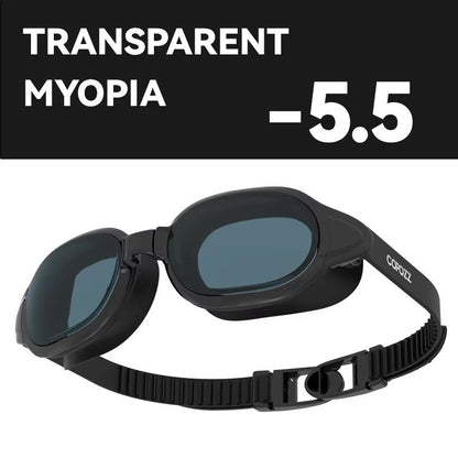 COPOZZ Prescription Swimming Goggles  Professional AntiFog Myopia Swim Glasses For Men  Women 27