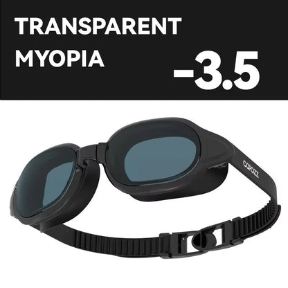 COPOZZ Prescription Swimming Goggles  Professional AntiFog Myopia Swim Glasses For Men  Women 23