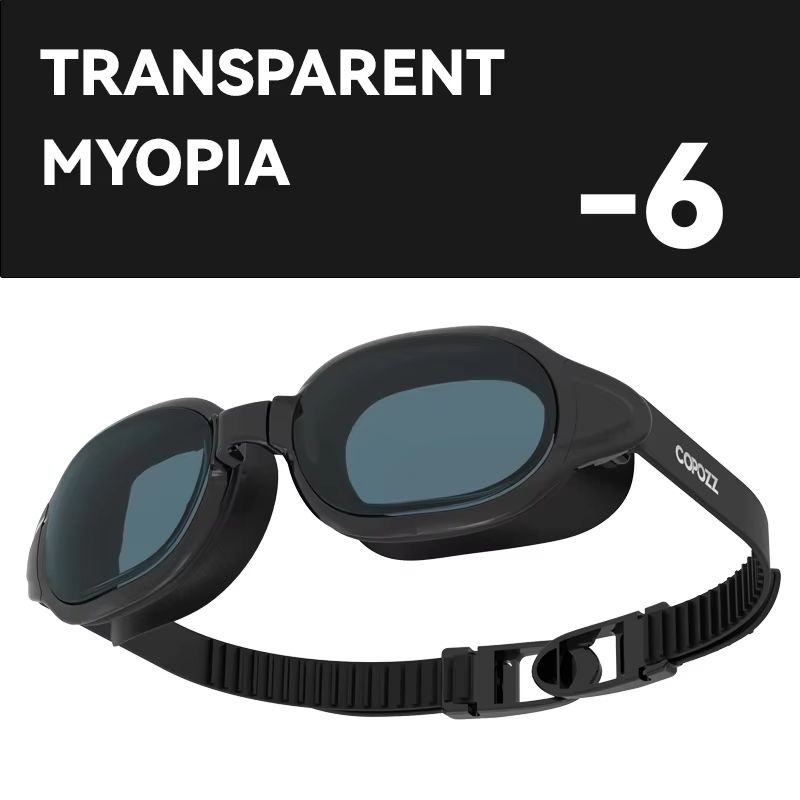 COPOZZ Prescription Swimming Goggles  Professional AntiFog Myopia Swim Glasses For Men  Women 28