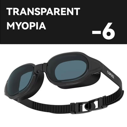 COPOZZ Prescription Swimming Goggles  Professional AntiFog Myopia Swim Glasses For Men  Women 28
