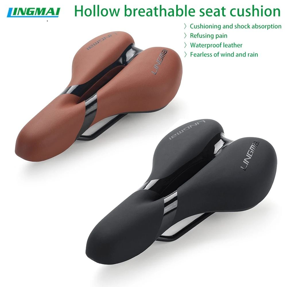 Waterproof Bicycle Saddle Soft Shock Absorbing Cushion Seat For Mountain And Road Bikes 0