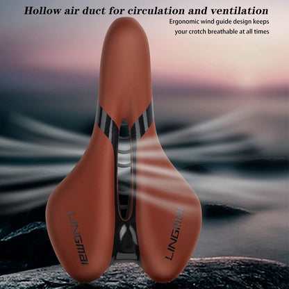Waterproof Bicycle Saddle Soft Shock Absorbing Cushion Seat For Mountain And Road Bikes 1