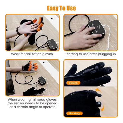 Upgraded Rehabilitation Robot Gloves  Stroke Recovery Hand Trainer For Hemiplegia Finger Exercise   4