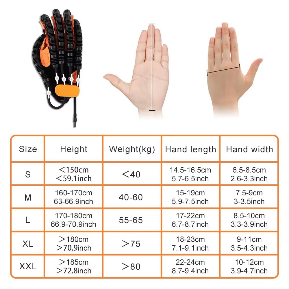 Upgraded Rehabilitation Robot Gloves  Stroke Recovery Hand Trainer For Hemiplegia Finger Exercise   5