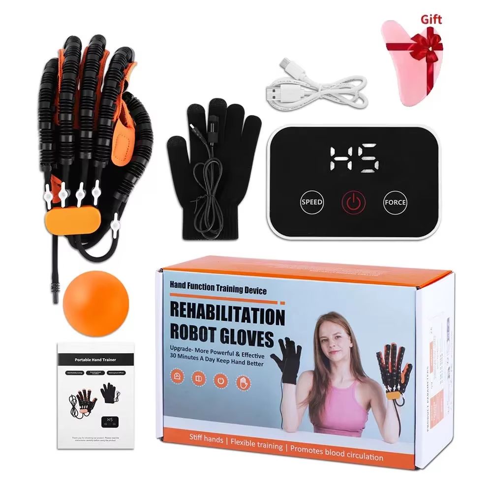 Automatic Rehabilitation Robot Gloves  Stroke Recovery Hand Therapy  Finger Training Device For Hem 9