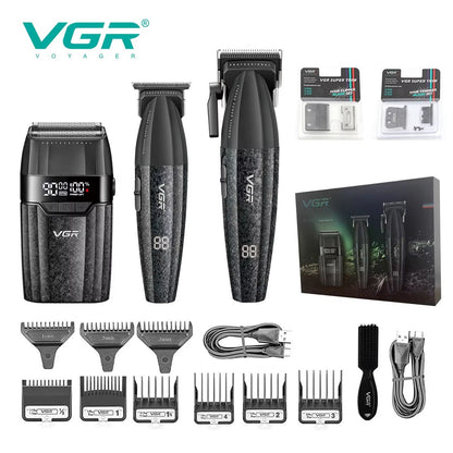 VGR V-640 Professional Hair Clipper – Rechargeable 9000 RPM Electric Hair Trimmer for Men