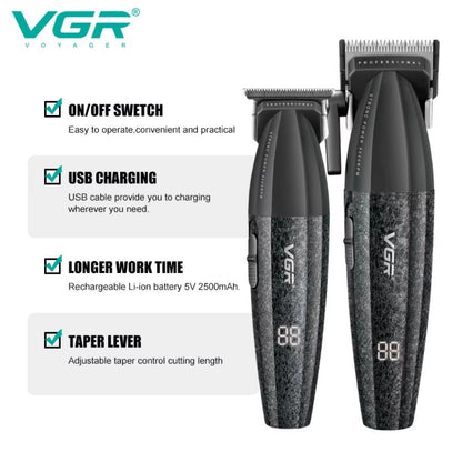 VGR V640 Professional Hair Clipper  Rechargeable 9000 RPM Electric Hair Trimmer For Men 1