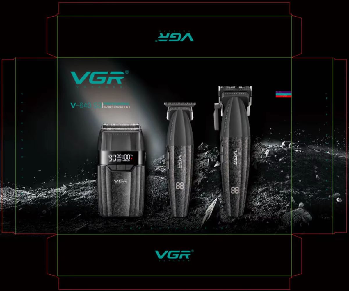 VGR V640 Professional Hair Clipper  Rechargeable 9000 RPM Electric Hair Trimmer For Men 7