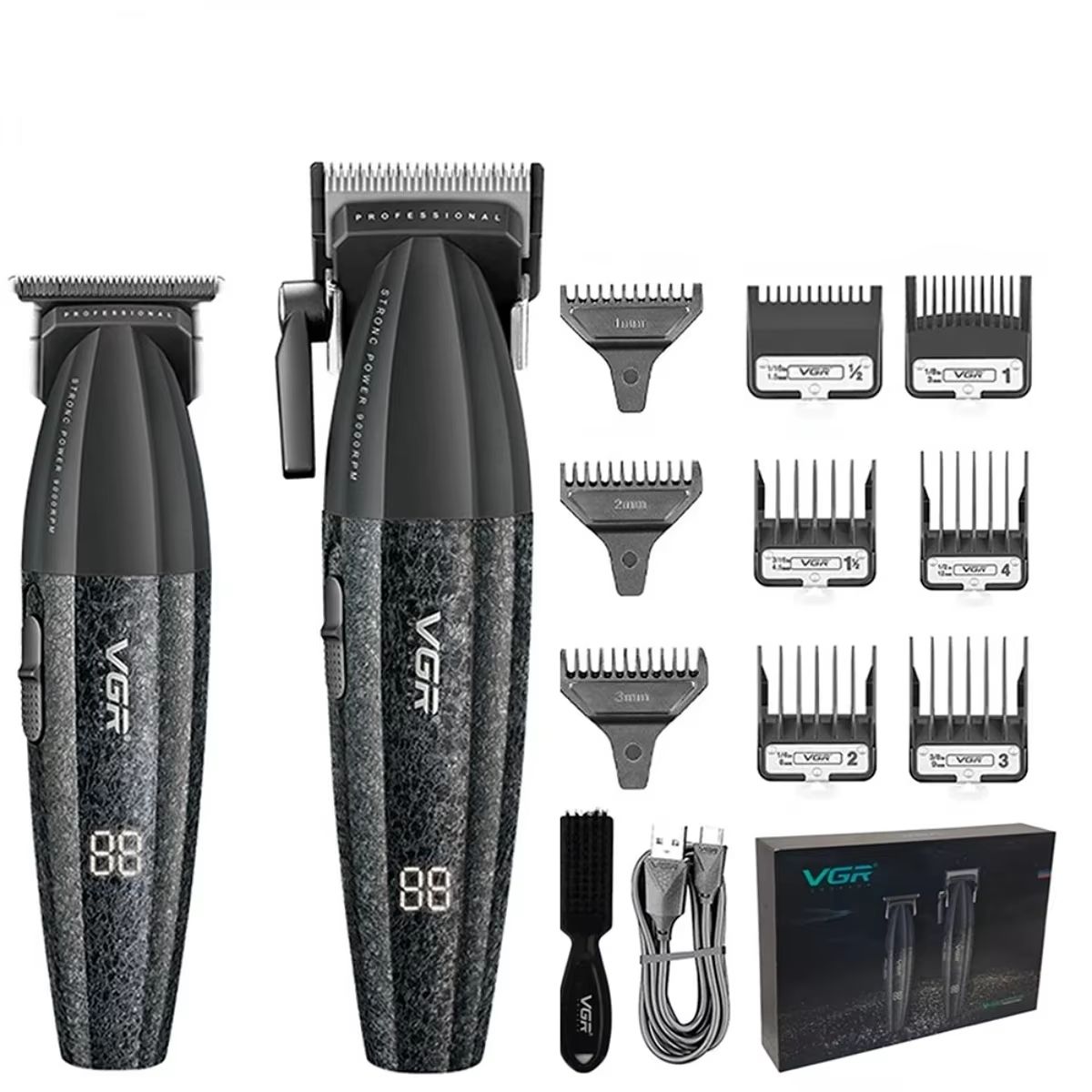 VGR V640 Professional Hair Clipper  Rechargeable 9000 RPM Electric Hair Trimmer For Men 8