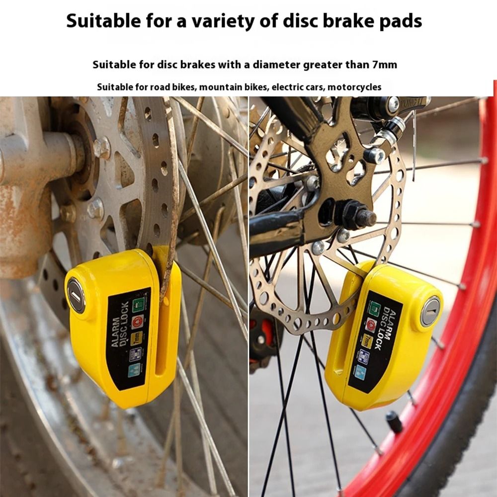 Motorcycle Alarm Disc Brake Lock Waterproof Anti Theft Padlock 120dB 2