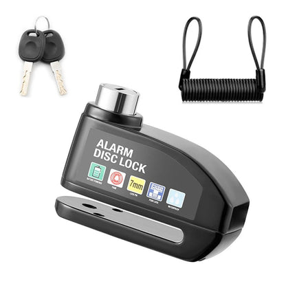 Motorcycle Alarm Disc Brake Lock Waterproof Anti Theft Padlock 120dB 5