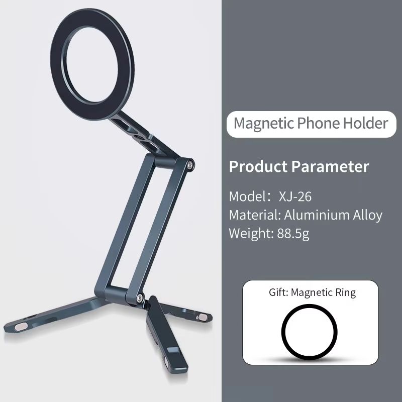 XILETU MagSafe Magnetic Phone Tripod Stand  Foldable Desktop Holder With Hook For IPhone  Smartphon 6