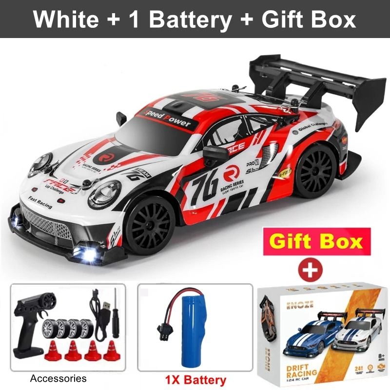 4WD RC Drift Car With LED Lights Rechargeable Remote Control Racing Toy 22