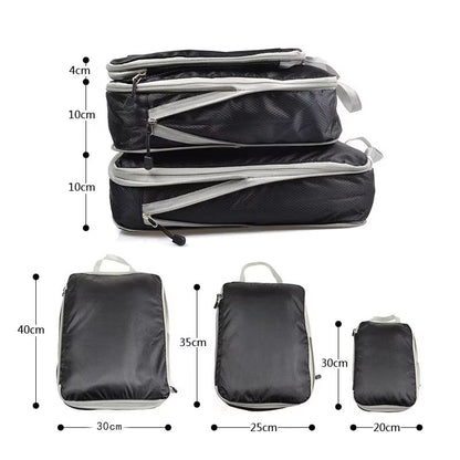 Travel Compression Packing Cubes  Luggage Organizer Set For Clothes Shoes  Accessories 2