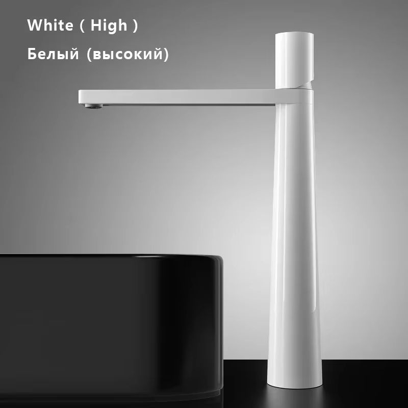 Brushed Gold Bathroom Sink Faucet  Modern Brass Basin Mixer With Single Handle 11