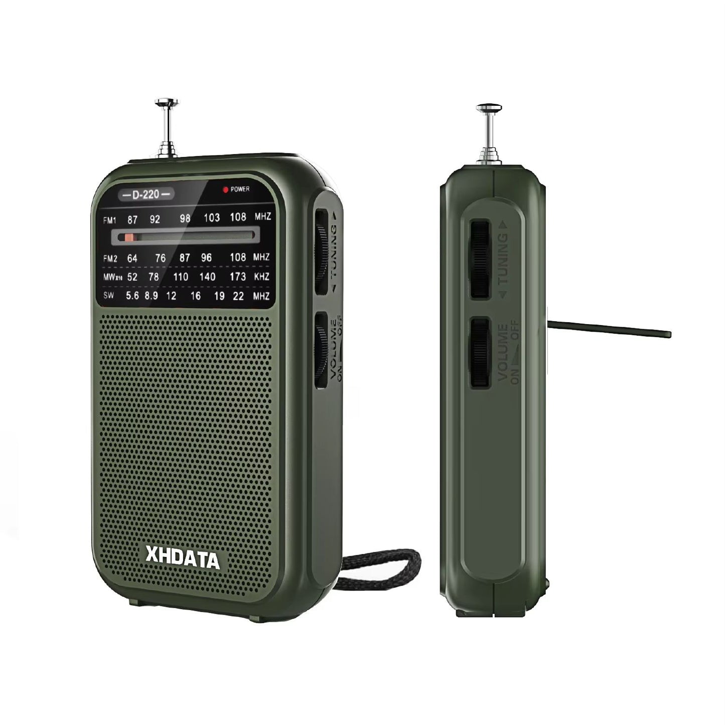 XHDATA D220 Portable Retro Radio  Vintage FMMWSW 4Band Pocket Radio With DSP High Sensitivity Recei 5