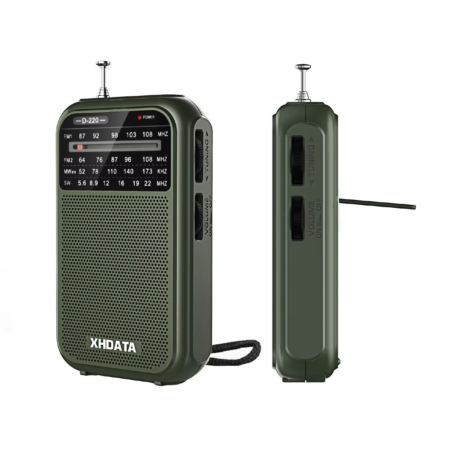 XHDATA D220 Portable Retro Radio  Vintage FMMWSW 4Band Pocket Radio With DSP High Sensitivity Recei 5