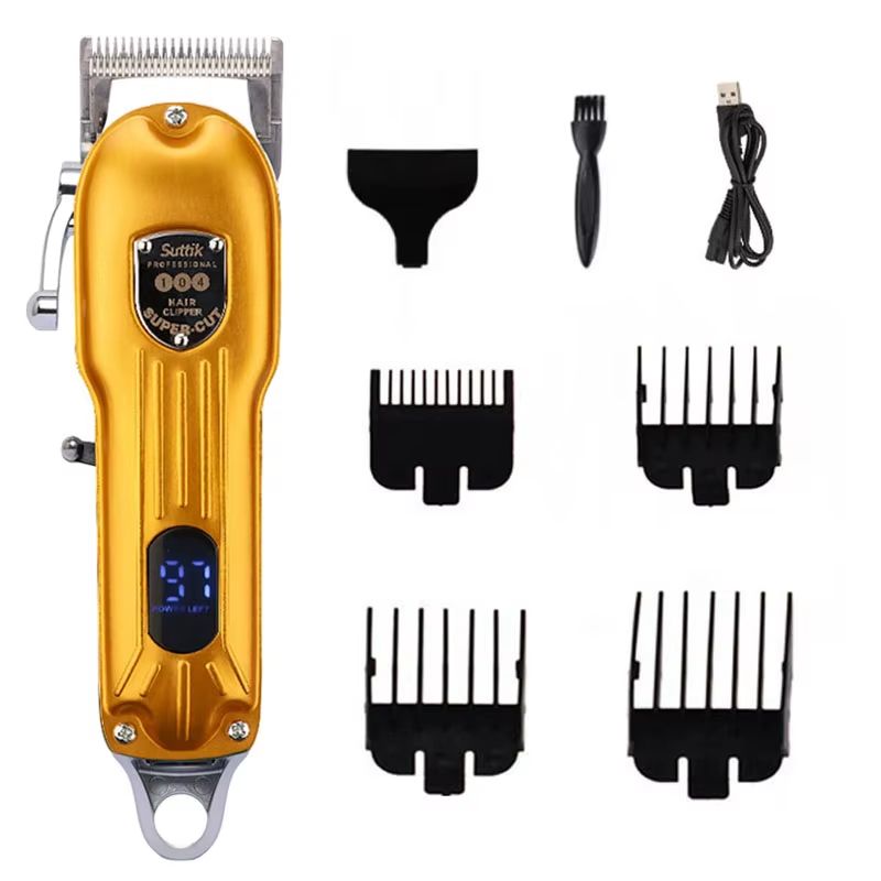 Professional Dog Hair Clipper  AllMetal Rechargeable Pet Grooming Trimmer For Dogs  Cats With Low N 10