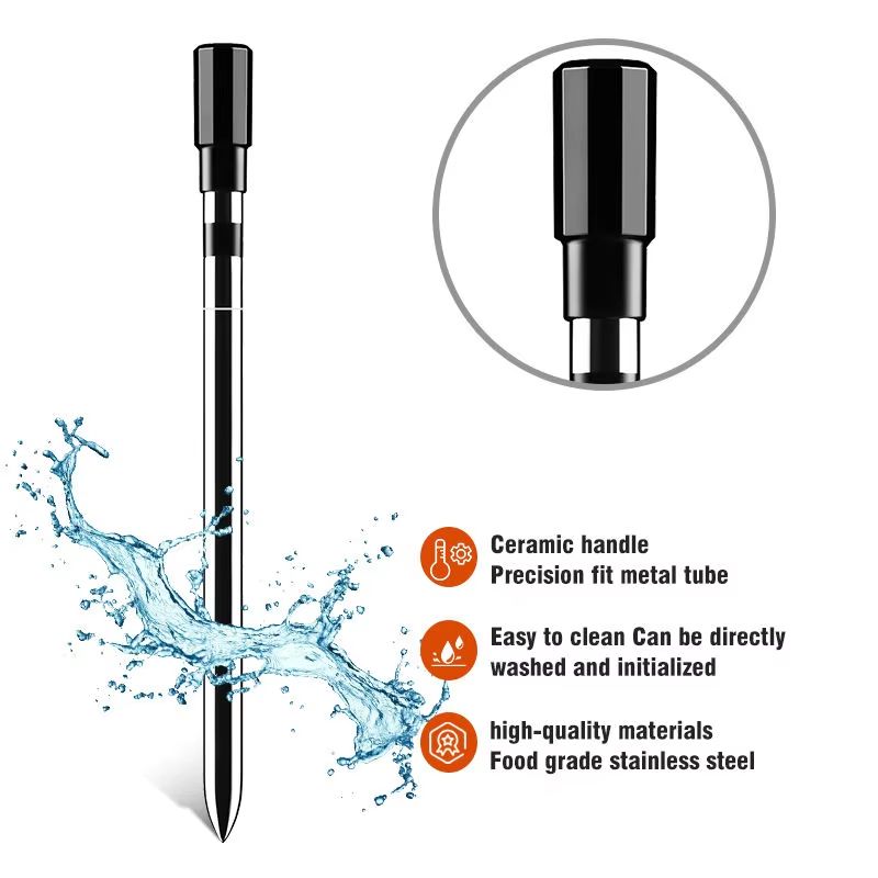 Wireless Bluetooth Meat Thermometer With APP Control  Digital Probe With RealTime LCD Monitoring Fo 5