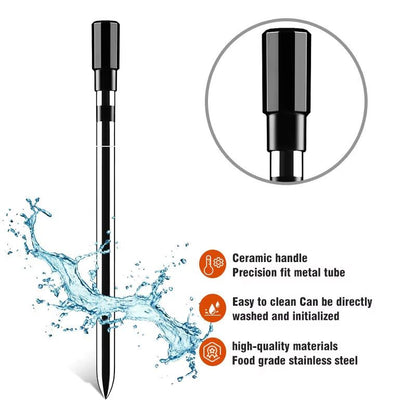 Wireless Bluetooth Meat Thermometer With APP Control  Digital Probe With RealTime LCD Monitoring Fo 5