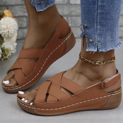 Womens Casual Wedge Sandals  Lightweight Summer Heels For AllDay Comfort 3