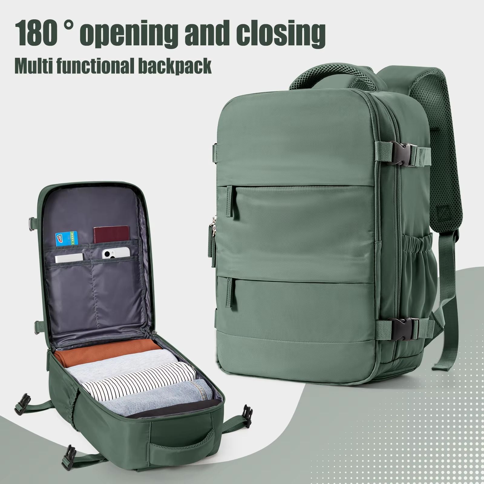 Ryanair Approved Cabin Bag 40x20x25 – Lightweight Travel Backpack for Men & Women