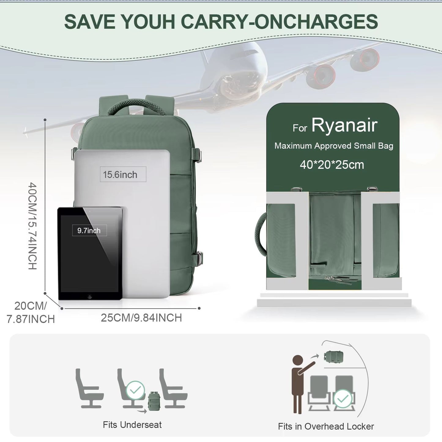 Ryanair Approved Cabin Bag 40x20x25  Lightweight Travel Backpack For Men  Women 1
