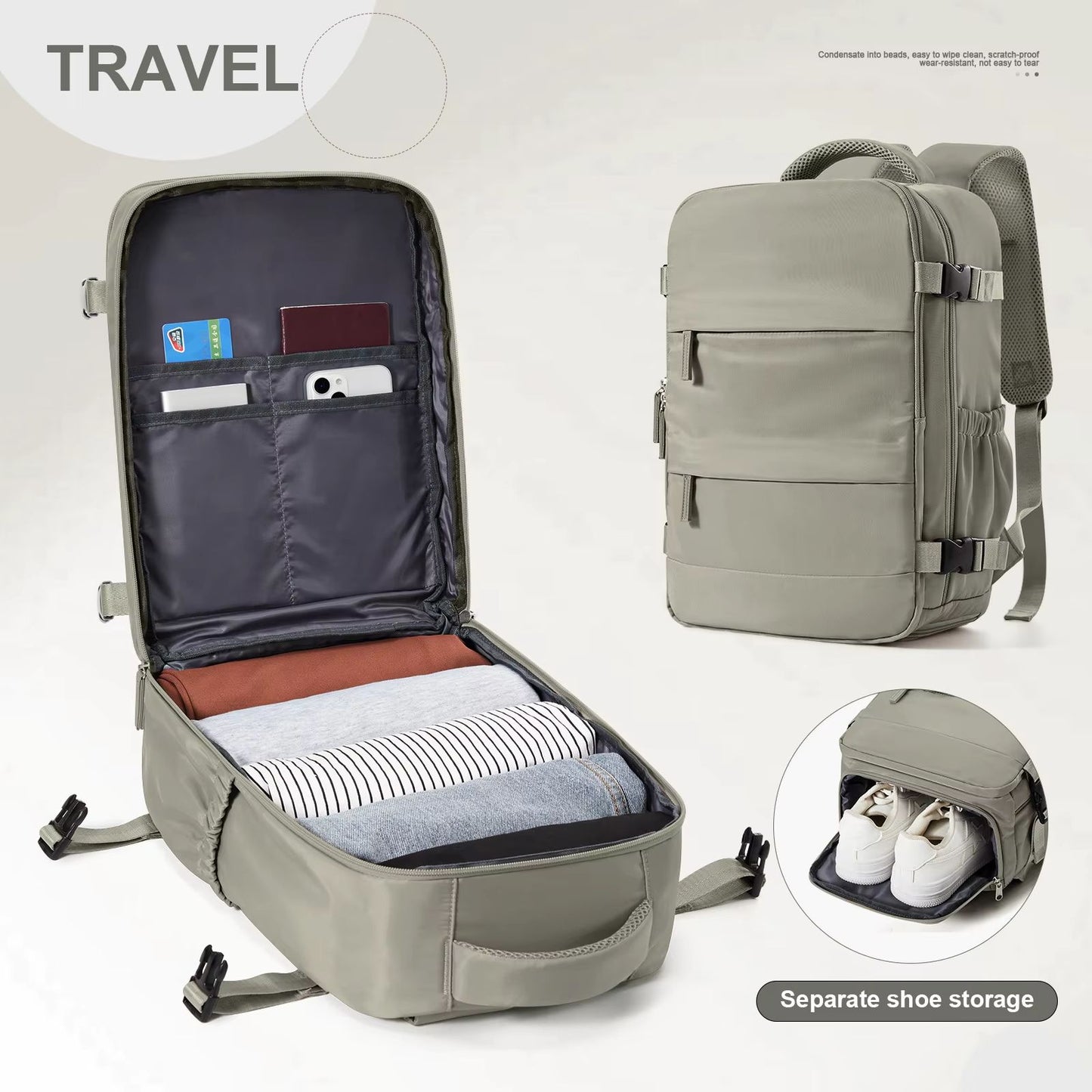 Ryanair Approved Cabin Bag 40x20x25  Lightweight Travel Backpack For Men  Women 9