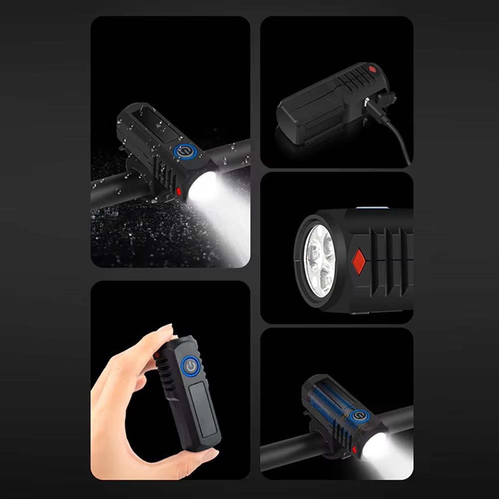 USB Rechargeable LED Bike Headlight  HighBrightness Cycling Safety Front Light For MTB  Road Bikes 3