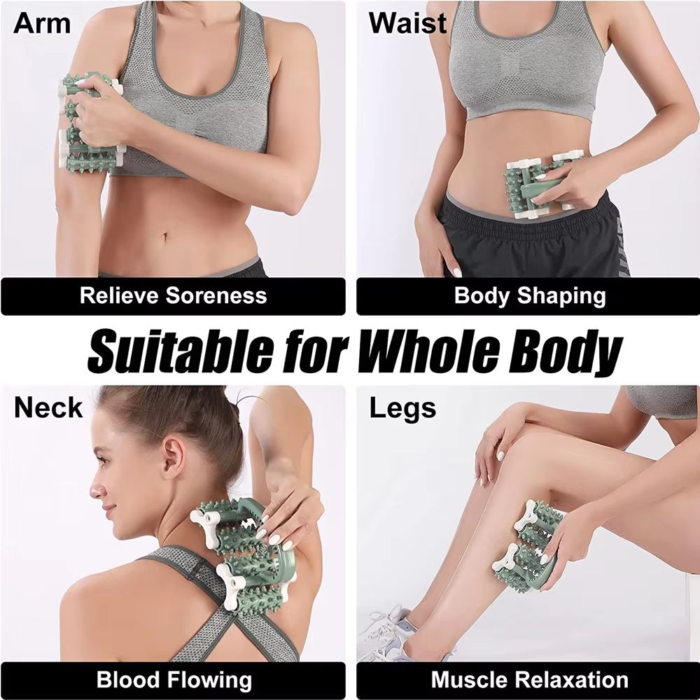 Muscle Massage Roller  Myofascial Release  AntiCellulite Tool For Back Neck Waist  Legs 4