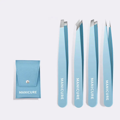 Colorful Eyebrow Tweezer Stainless Steel Slanted Fine Hair Puller Eye Brow Clips Beauty Makeup Tool 7