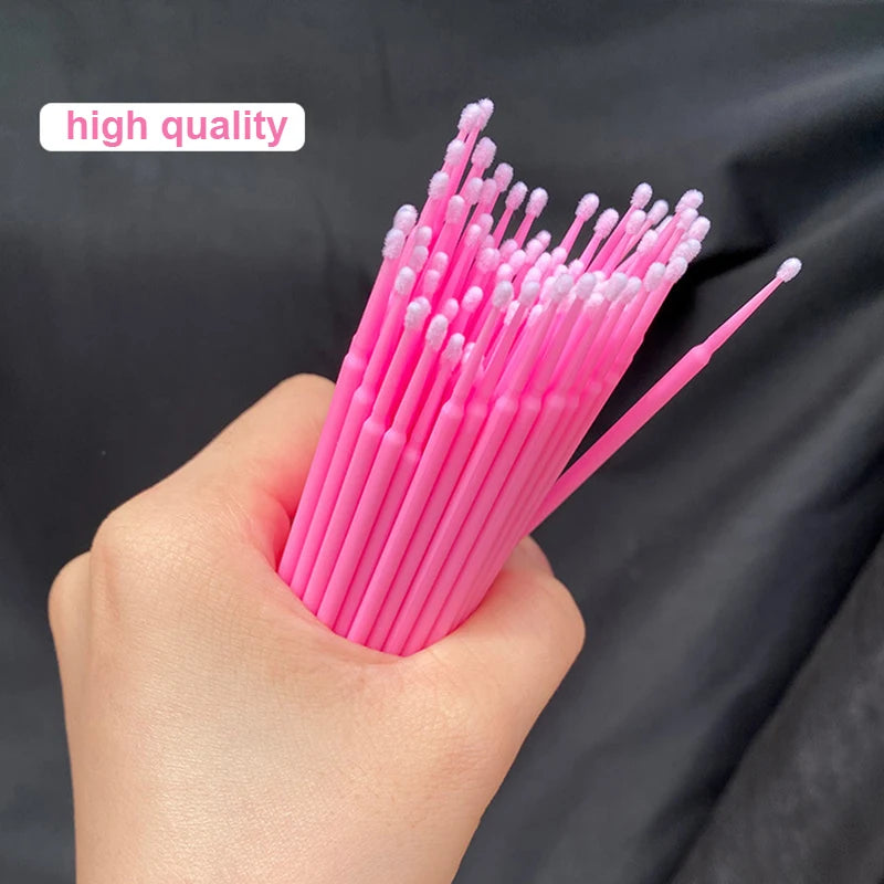 Eyelash Cleaning Brush For Lash Extension Micro Cotton Swab Individual Eyelashes Microbrush Beauty  4