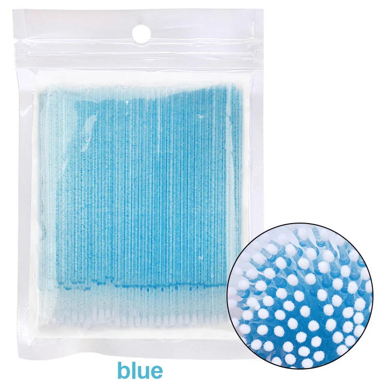 Eyelash Cleaning Brush For Lash Extension Micro Cotton Swab Individual Eyelashes Microbrush Beauty  5