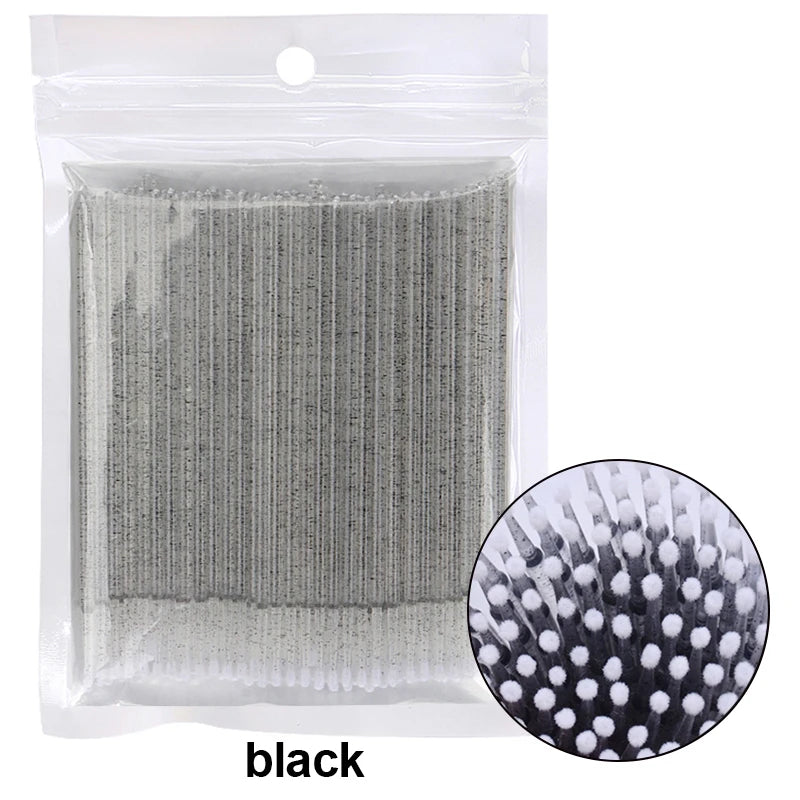Eyelash Cleaning Brush For Lash Extension Micro Cotton Swab Individual Eyelashes Microbrush Beauty  6