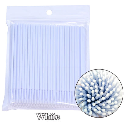Eyelash Cleaning Brush For Lash Extension Micro Cotton Swab Individual Eyelashes Microbrush Beauty  7