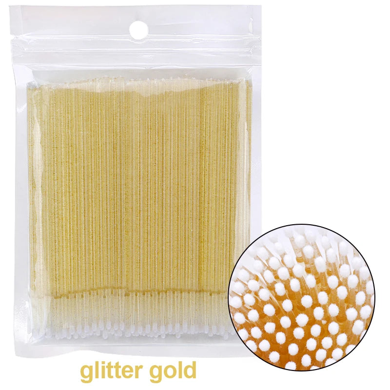 Eyelash Cleaning Brush For Lash Extension Micro Cotton Swab Individual Eyelashes Microbrush Beauty  9