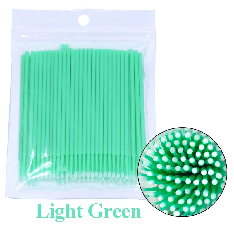Eyelash Cleaning Brush For Lash Extension Micro Cotton Swab Individual Eyelashes Microbrush Beauty  15
