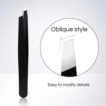 Professional Stainless Steel Eyebrow Tweezers for Women & Men, Precision Hair Removal, Eyebrow Shaping & Comfortable
