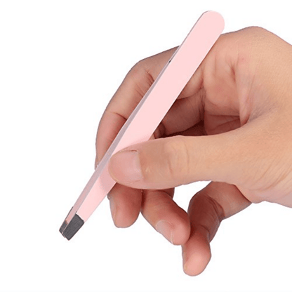 Professional Stainless Steel Eyebrow Tweezers for Women & Men, Precision Hair Removal, Eyebrow Shaping & Comfortable