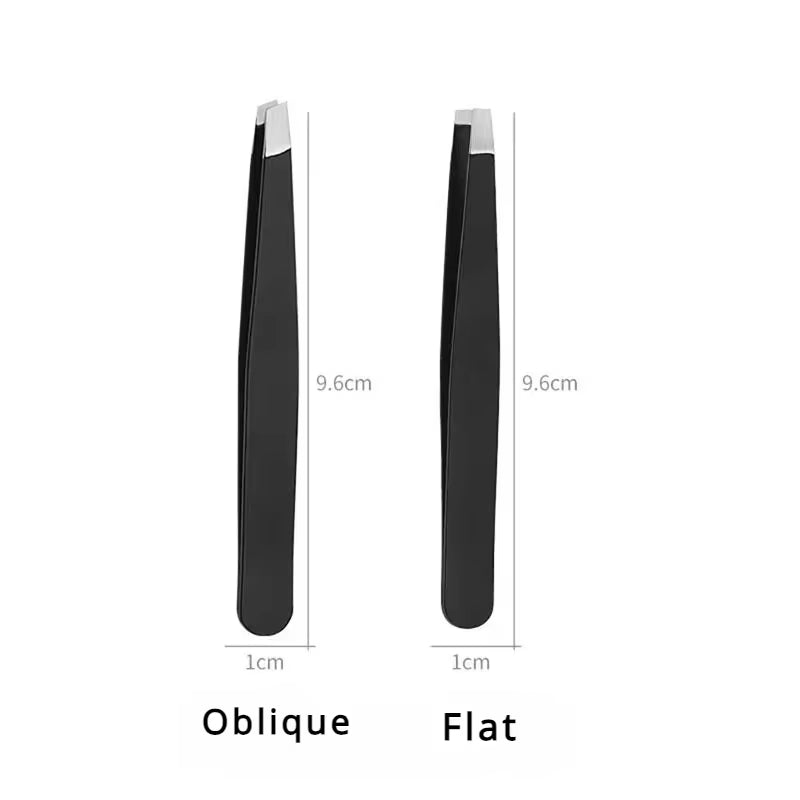 Professional Stainless Steel Eyebrow Tweezers for Women & Men, Precision Hair Removal, Eyebrow Shaping & Comfortable