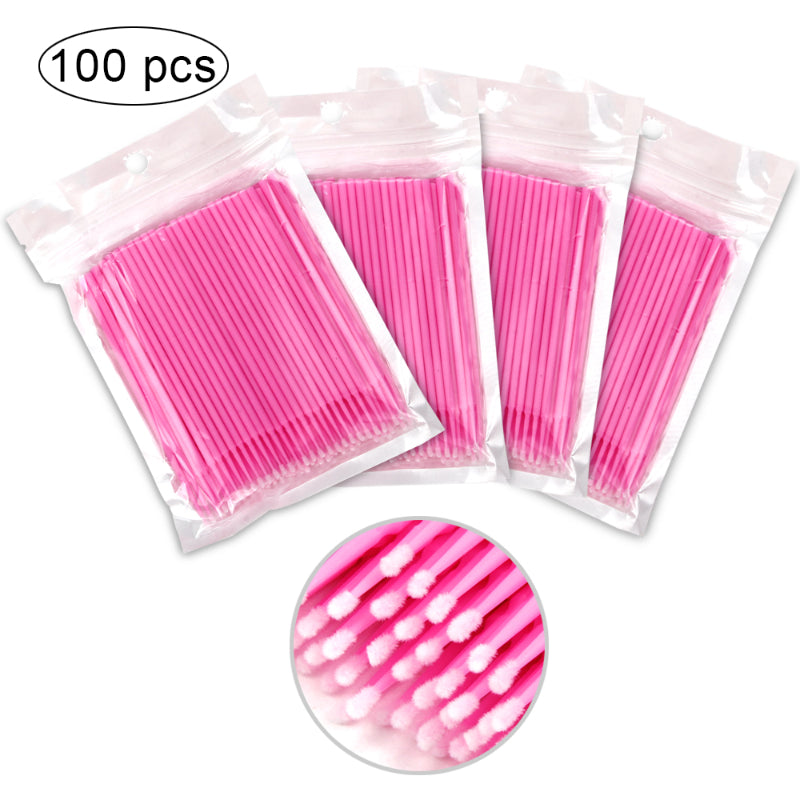 Micro Brush Disposable Eyelash Brush Lash Removing Swab MicroBrush for Eyelash Extension Supplies and Makeup Tools