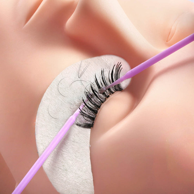 Micro Brush Disposable Eyelash Brush Lash Removing Swab MicroBrush for Eyelash Extension Supplies and Makeup Tools