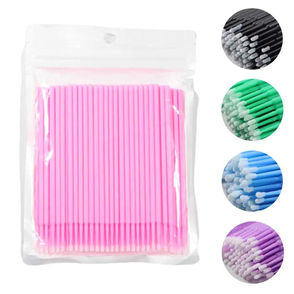 Crystal Disposable Eyelash Brushes  Microbrushes For Precise Lash Extensions SingleUse Tools For Be
