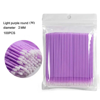 Crystal Disposable Eyelash Brushes  Microbrushes For Precise Lash Extensions SingleUse Tools For Be