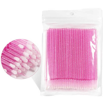 Crystal Disposable Eyelash Brushes  Microbrushes For Precise Lash Extensions SingleUse Tools For Be
