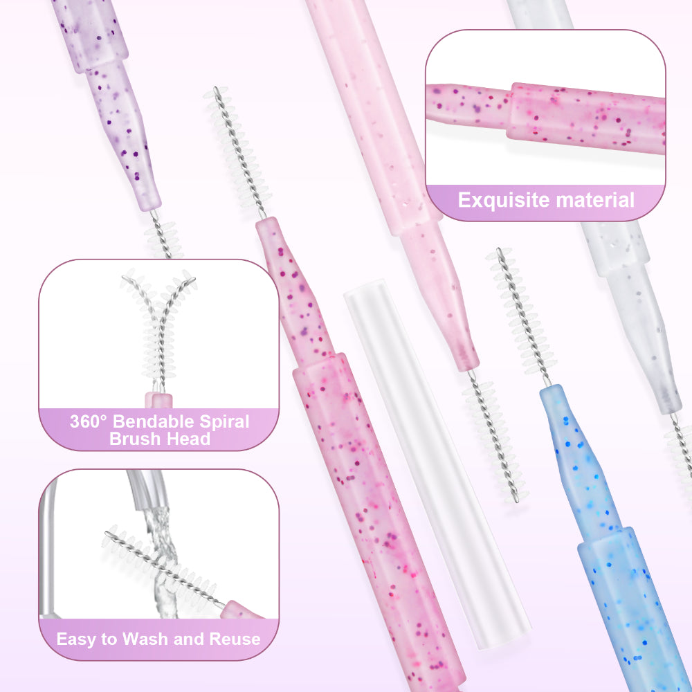 Mini Eyebrow Brush Brow Perm Brush Disposable Lifting Brushes  Bendable Micro Eyelash Brush Applica 3