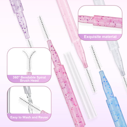 Mini Eyebrow Brush Brow Perm Brush Disposable Lifting Brushes  Bendable Micro Eyelash Brush Applica 3